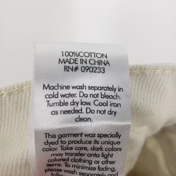 Pacsun Eco Paneled Mom Jeans 24 Womens Color Block Wave High Rise Cream Brown - Picture 10 of 10